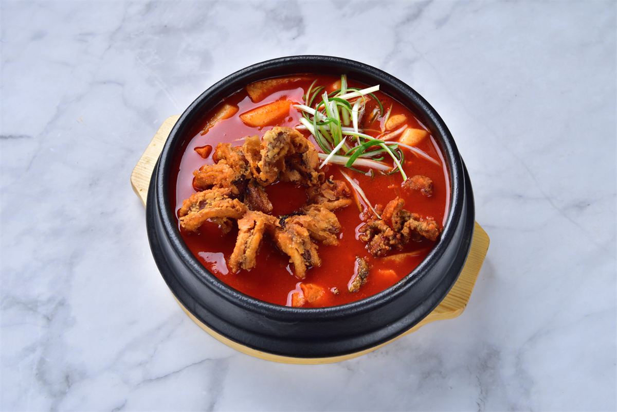 국물떡볶이+통오징어튀김