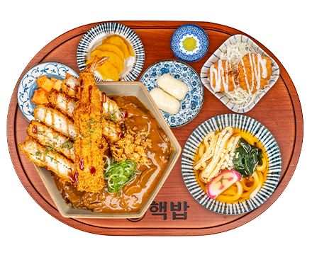 모듬카츠카레덮밥