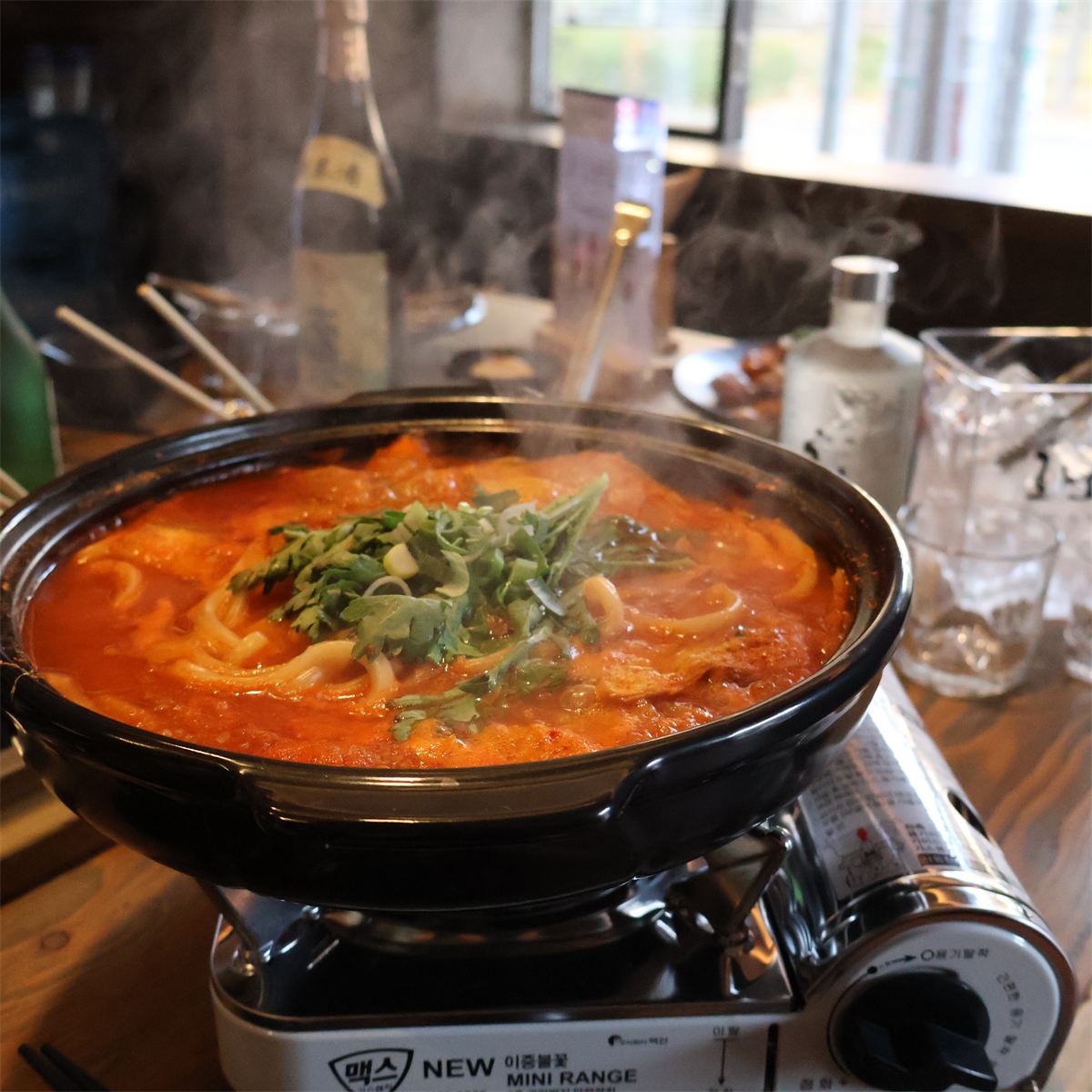 김치 우동 전골