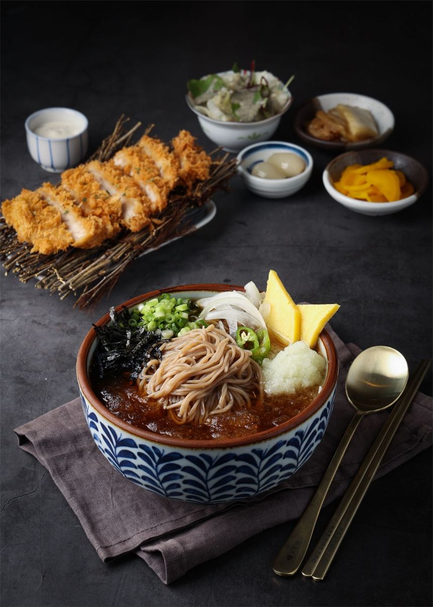 냉소바+돈카츠