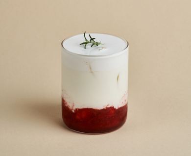 딸기크림라떼