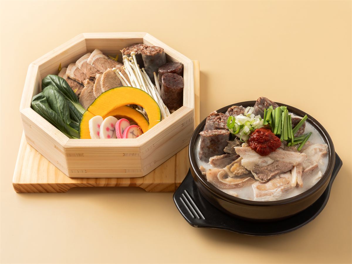 수육순대 편백정식
