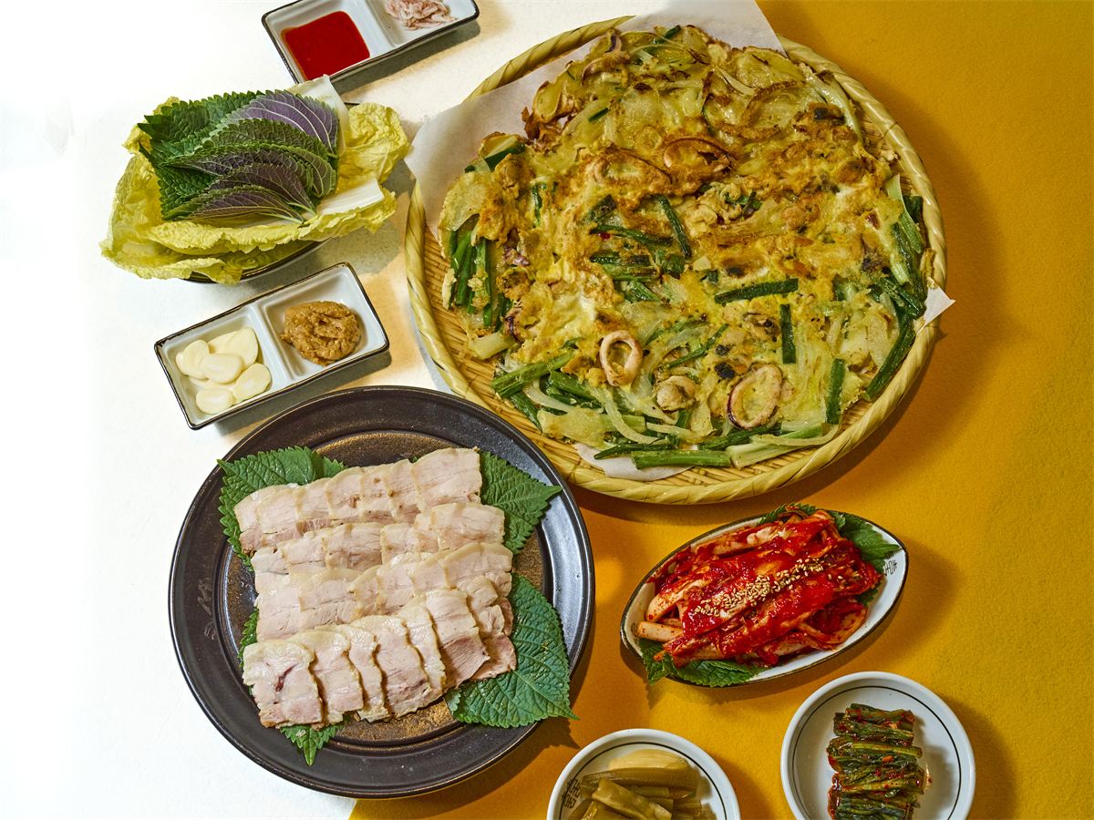 고향생배추보쌈 + 파전셋트